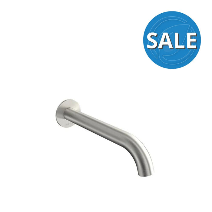 Parisi Envy II Wall Bath Spout 190mm - Brushed Nickel