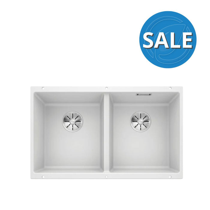 Blanco SUBLINE 350/350-U Double Bowl Undermount Sink - White
