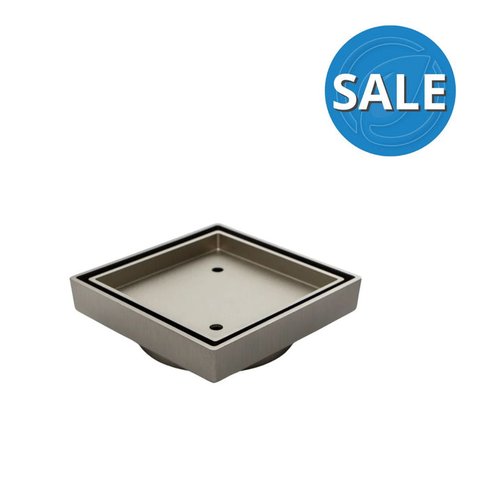 Tile Insert Waste with 90mm outlet Satin Nickel