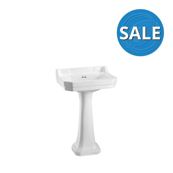 Abey Edwardian 56cm Basin And Pedestal