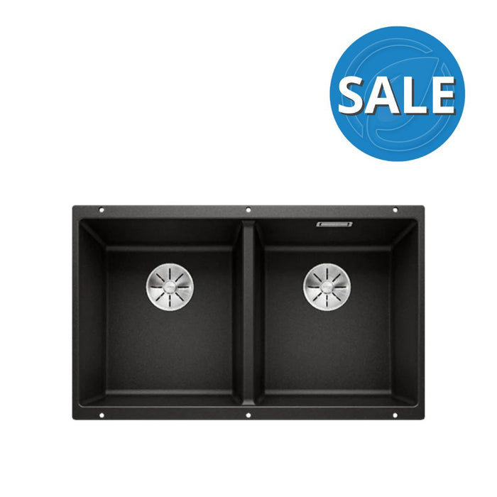 Blanco SUBLINE 350/350-U Double Bowl Undermount Sink - Black
