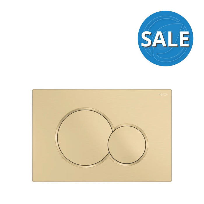 Fienza Sigma Round Button Flush Plate - Urban Brass