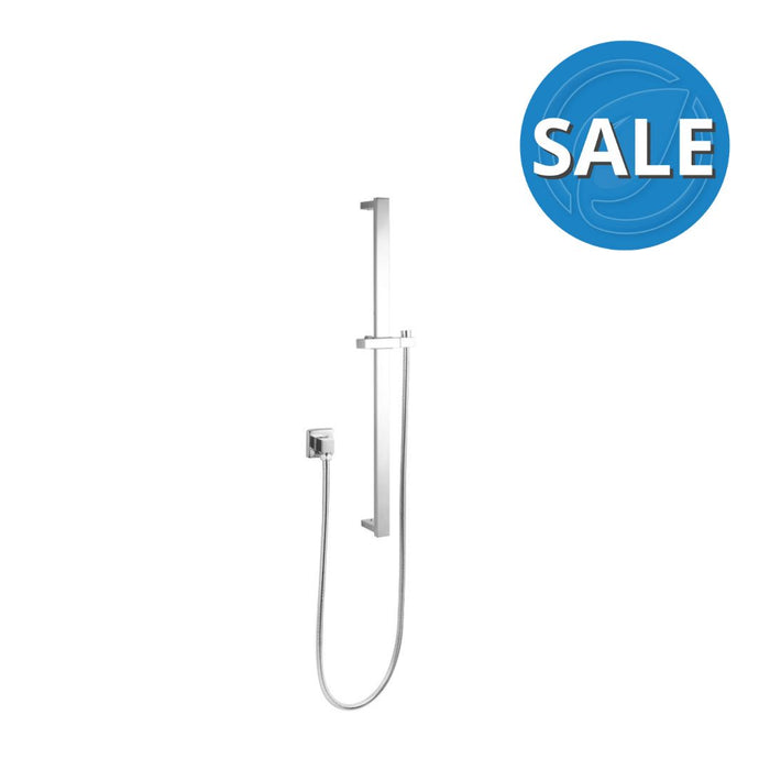 Aqua Perla Chrome Shower Rail No Hand piece -Chrome