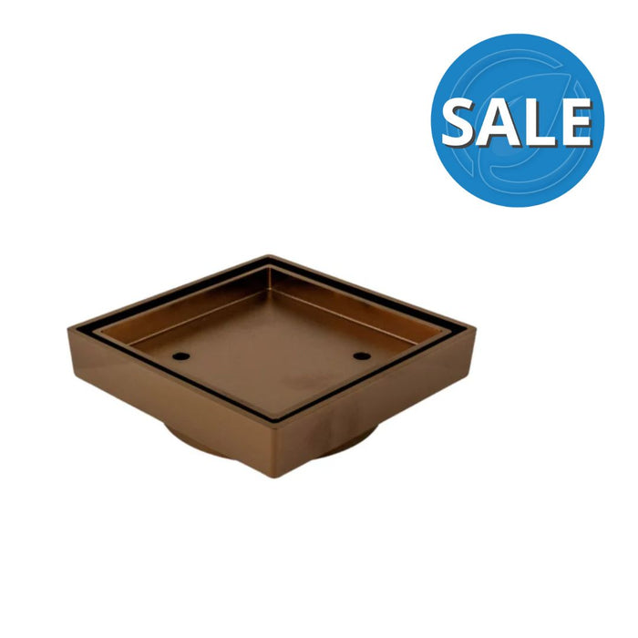 Tile Insert Waste with 90mm outlet Brushed Copper