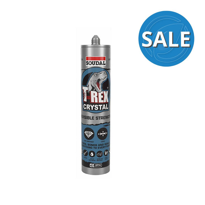 Soudal T-Rex Crystal Adhesive Sealant 290ml