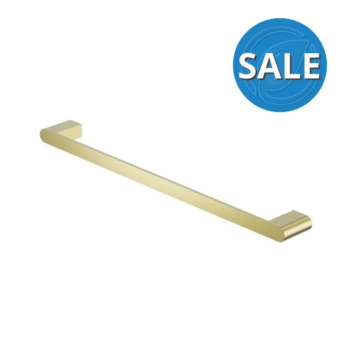 Nero Bianca Single Towel Rail - Brushed Gold