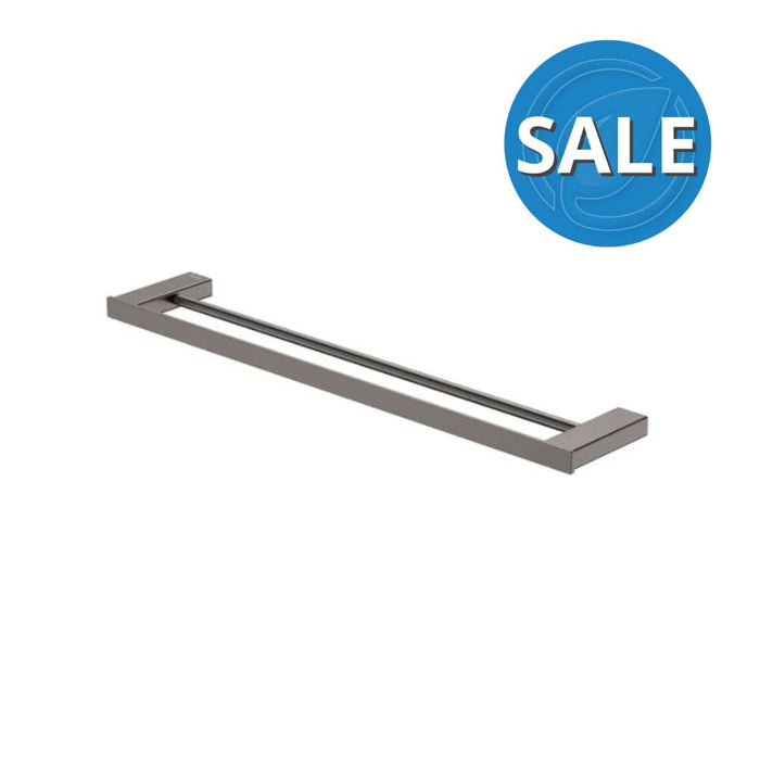 Fienza Tono Double Towel Rail, 610 mm - Gun Metal