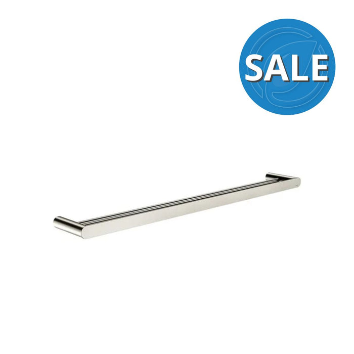 Meir Curvaé Double Towel Rail 800mm - PVD Brushed Nickel