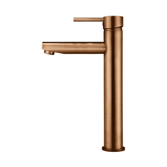 Meir Round Tall Basin Mixer - Lustre Bronze-blue-leaf-bathware