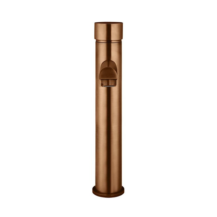 Meir Round Pinless Tall Basin Mixer - Lustre Bronze-blue-leaf-bathware