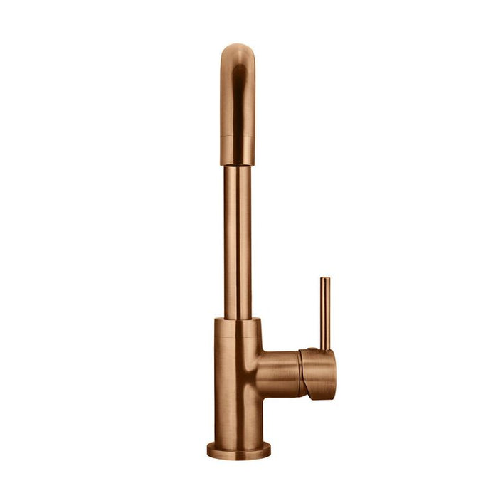 Meir Round Kitchen Mixer Tap - Lustre Bronze-blue-leaf-bathware