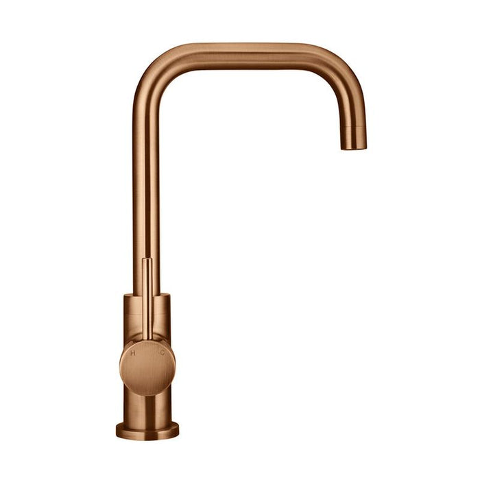 Meir Round Kitchen Mixer Tap - Lustre Bronze-blue-leaf-bathware