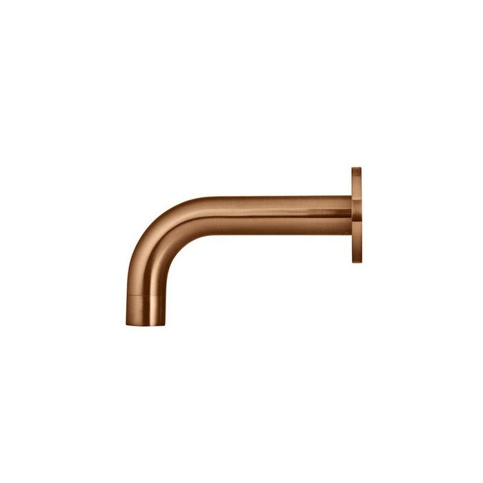 Meir Universal Round Curved Spout 130mm - Lustre Bronze-blue-leaf-bathware
