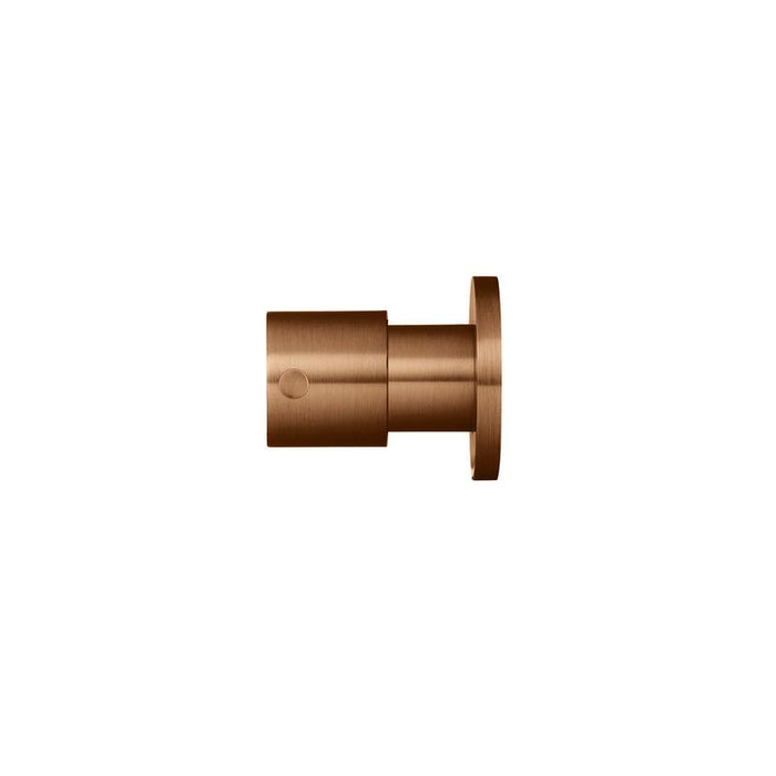 Meir Round Quarter Turn Wall Top Assemblies - Lustre Bronze-blue-leaf-bathware