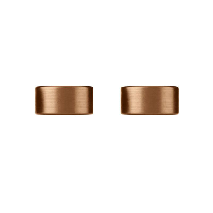 Meir Circular Wall Taps - Lustre Bronze-blue-leaf-bathware