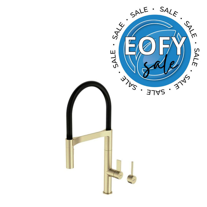 Caroma Liano II Pull Down Kitchen Sink Mixer - Brushed Brass