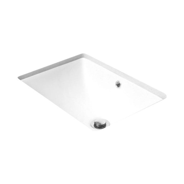 ADP Dish White Gloss Undermount Ceramic Basin-BT420-blue-leaf-bathware