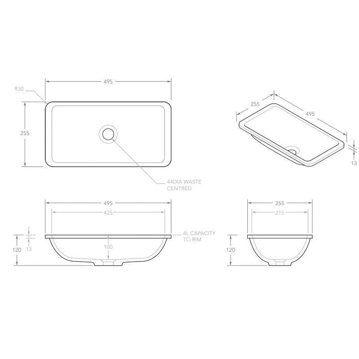 ADP Hope Inset Solid Surface Basin-blue-leaf-bathware