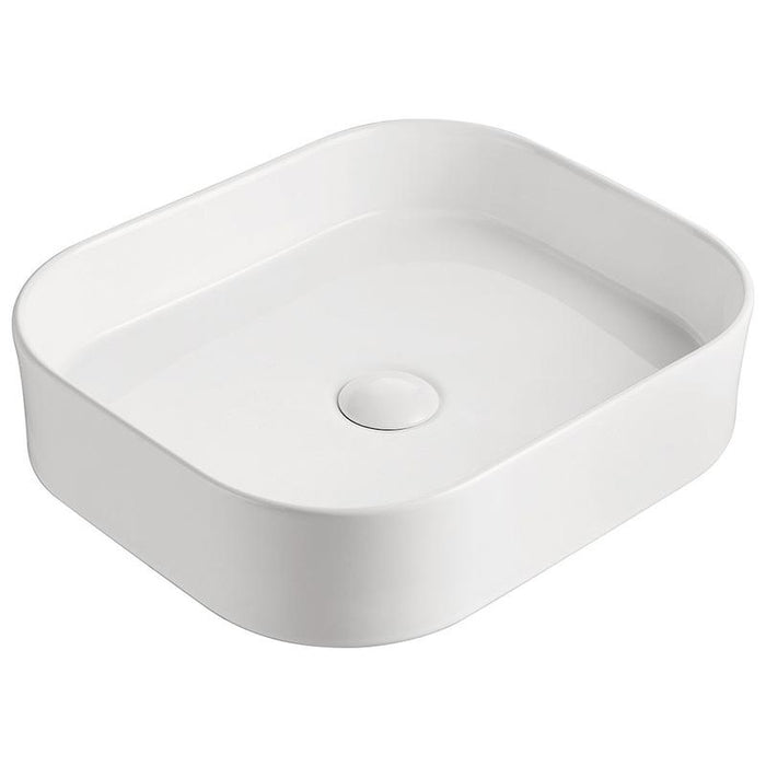 ADP Louie Gloss White Ceramic Above Counter Basin-TOPCLOU4537GW-blue-leaf-bathware