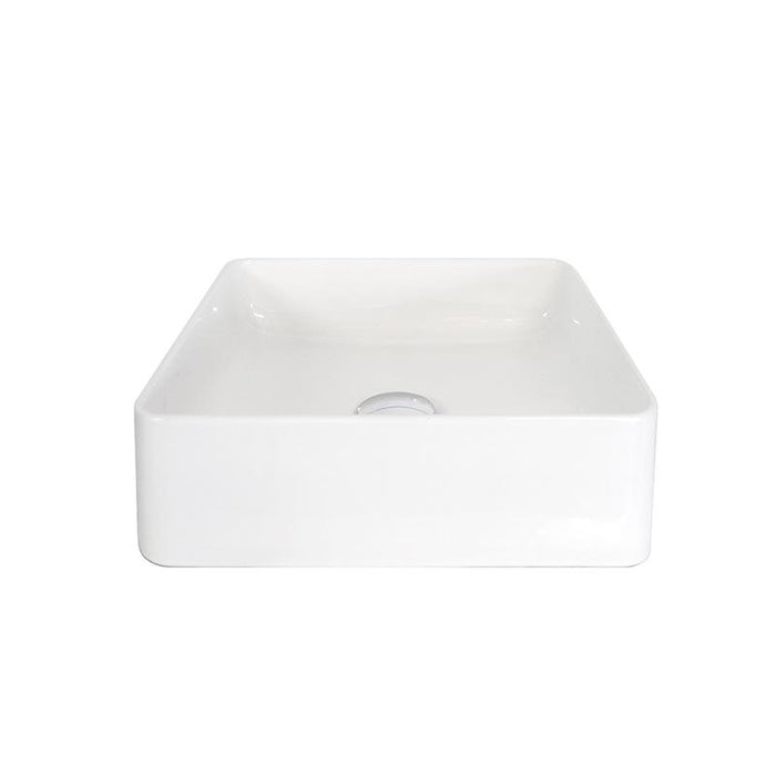 ADP Malo Gloss White Ceramic Above Counter Basin-TOPCMALWH-blue-leaf-bathware