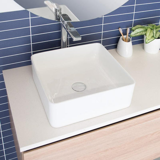 ADP Malo Gloss White Ceramic Above Counter Basin-TOPCMALWH-blue-leaf-bathware