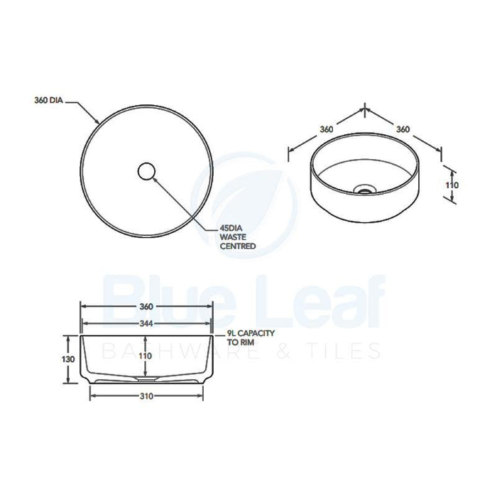 ADP Margot Duo Pink & White Matte-TOPCMAR360PW-blue-leaf-bathware