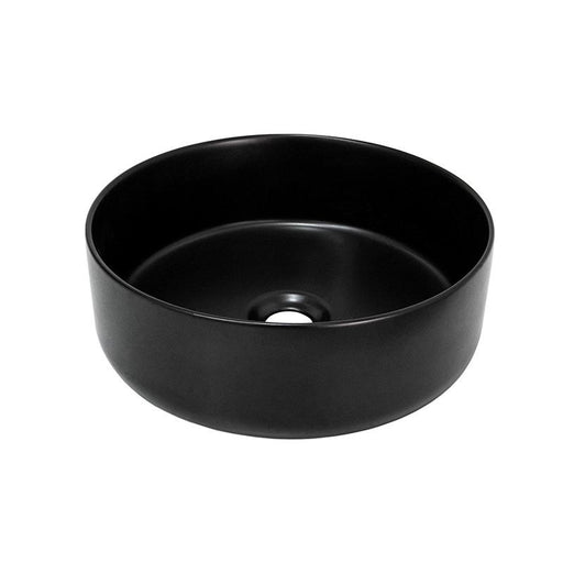ADP Margot Matte Black Ceramic Above Counter Basin-TOPCMAR360MB-blue-leaf-bathware