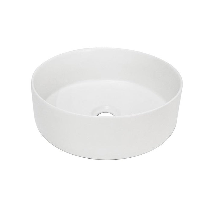 ADP Margot Matte White Ceramic Above Counter Basin-TOPCMAR360MW-blue-leaf-bathware