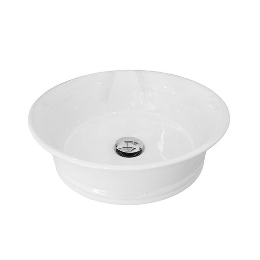 ADP Neptune Gloss White Ceramic Above Counter Basin-TOPCNEPWH-blue-leaf-bathware