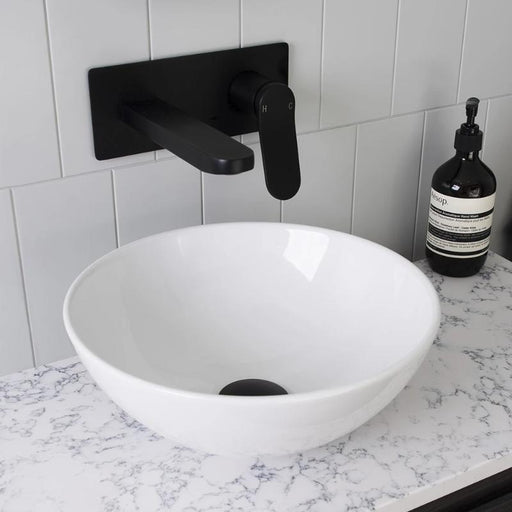 ADP Pluto Gloss White Ceramic Above Counter Basin-TOPCPLUWH-blue-leaf-bathware