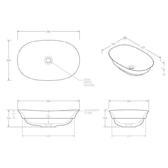ADP Rise Semi-Inset Cast Marble Basin-blue-leaf-bathware