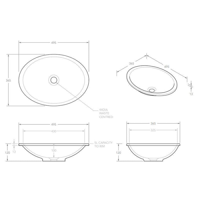ADP Sincerity Inset Solid Surface Basin-blue-leaf-bathware