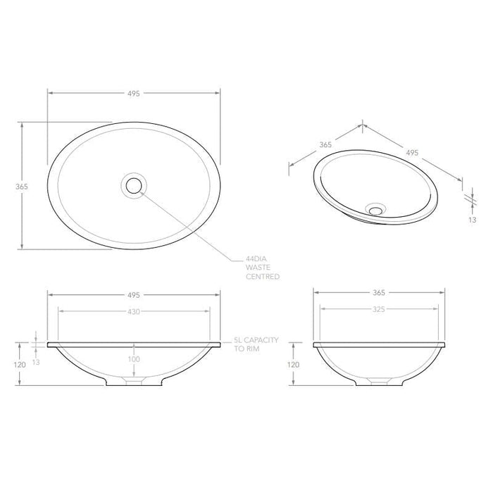 ADP Sincerity Undermount Solid Surface Basin-blue-leaf-bathware