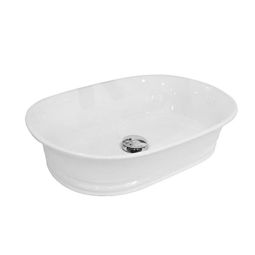 ADP Titan Gloss White Ceramic Above Counter Basin-TOPCTITWH-blue-leaf-bathware