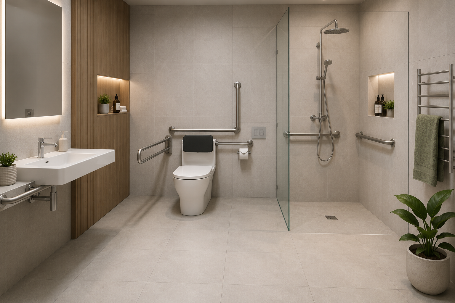 Accessible & Ambulant Bathroom Dimensions: AS1428.1 Guide