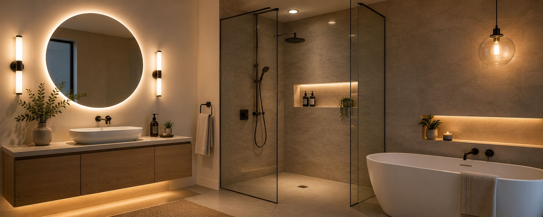 Bathroom Lighting Guide: LED Types, IP Safety Zones &amp; Placement
