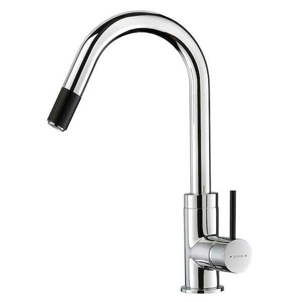 Methven Culinary Gooseneck Pull Out Sink Mixer - Chrome
