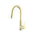 Nero Pearl Pull Out Sink Mixer With Vegie Spray Function - Brushed Gold-NR231708BG-blue-leaf-bathware