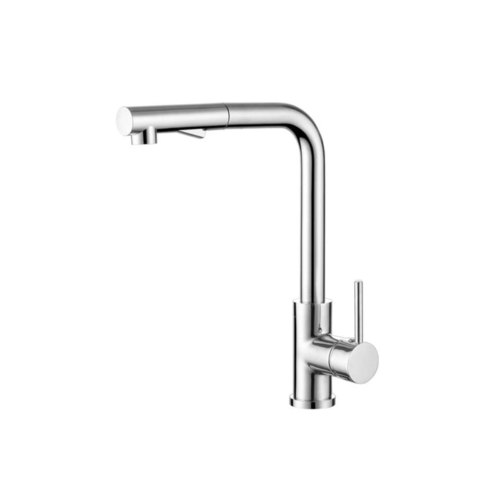 Nero Pull Out Sink Mixer With Vegie Spray Function - Chrome-NR311808CH-blue-leaf-bathware