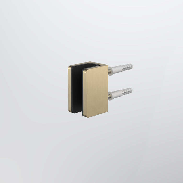 Caroma Shower Glass U Bracket - Brushed Brass