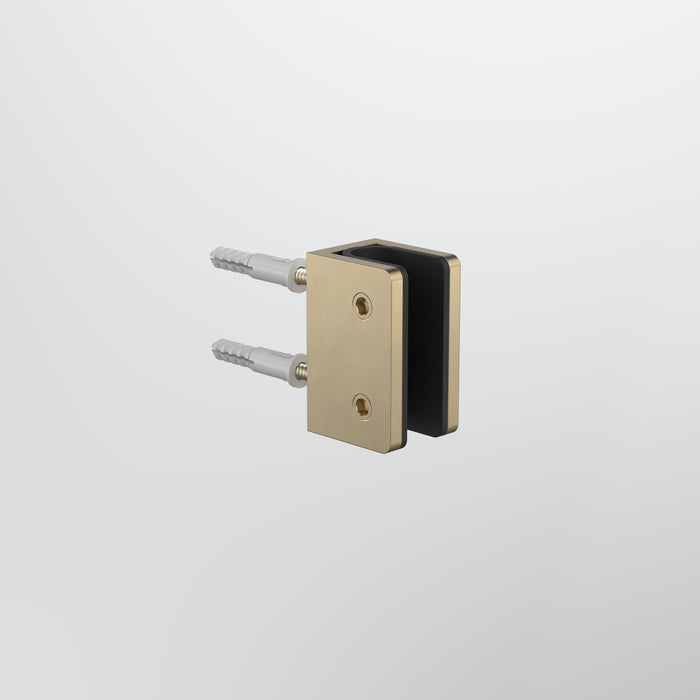 Caroma Shower Glass U Bracket - Brushed Brass - image 2