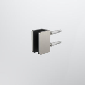 Caroma Shower Glass U Bracket - Brushed Nickel