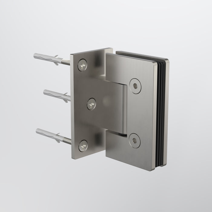 Caroma Glass to Wall Shower Door Hinge - Brushed Nickel - image 2