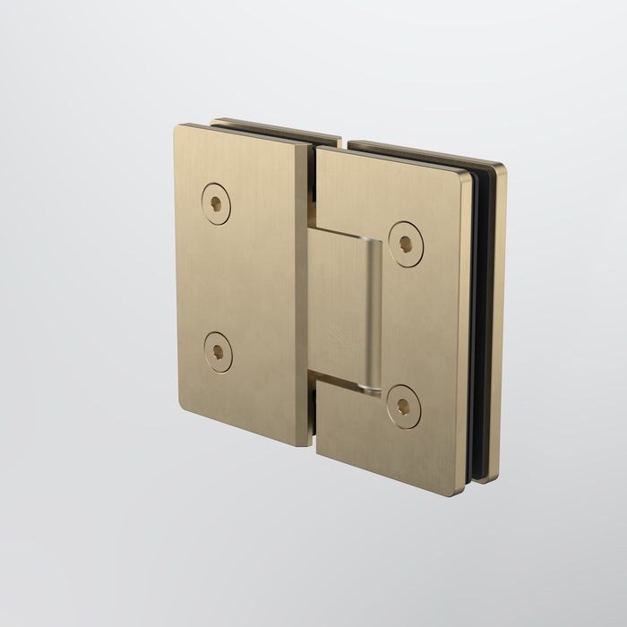 Caroma Glass to Glass Shower Door Hinge - Brushed Brass - image 2