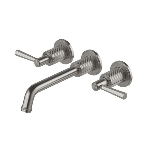 Phoenix Wiltern Wall Basin / Bath Tap Set 190mm - Brushed Carbon
