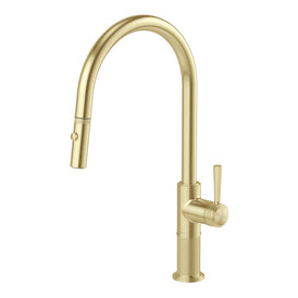 Phoenix Wiltern Pull Out Sink Mixer 230mm Brushed Gold