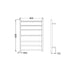 Nero Non-Heated Towel Ladder - Brushed Gold-NR190001BG-blue-leaf-bathware