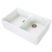 1901 Double Butler Sink 800mm - Gloss White-AB0200-SSW-blue-leaf-bathware