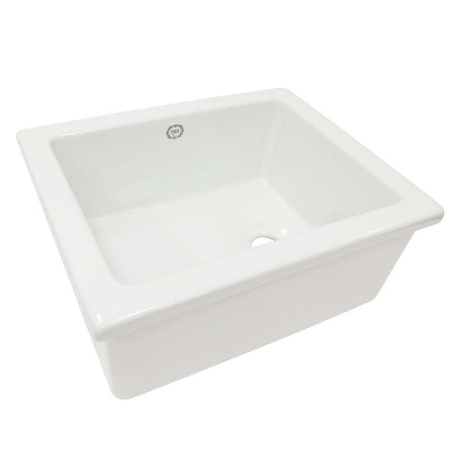 1901 Lab Sink 4 (Includes Euro Waste Fitting)-AB0900W-blue-leaf-bathware