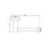 Nero Mecca Toilet Roll Holder - Matte White-NR1986MW-blue-leaf-bathware